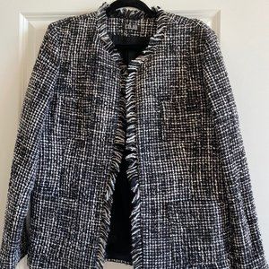 COJO Woman's Black Tweed Jacket Size L